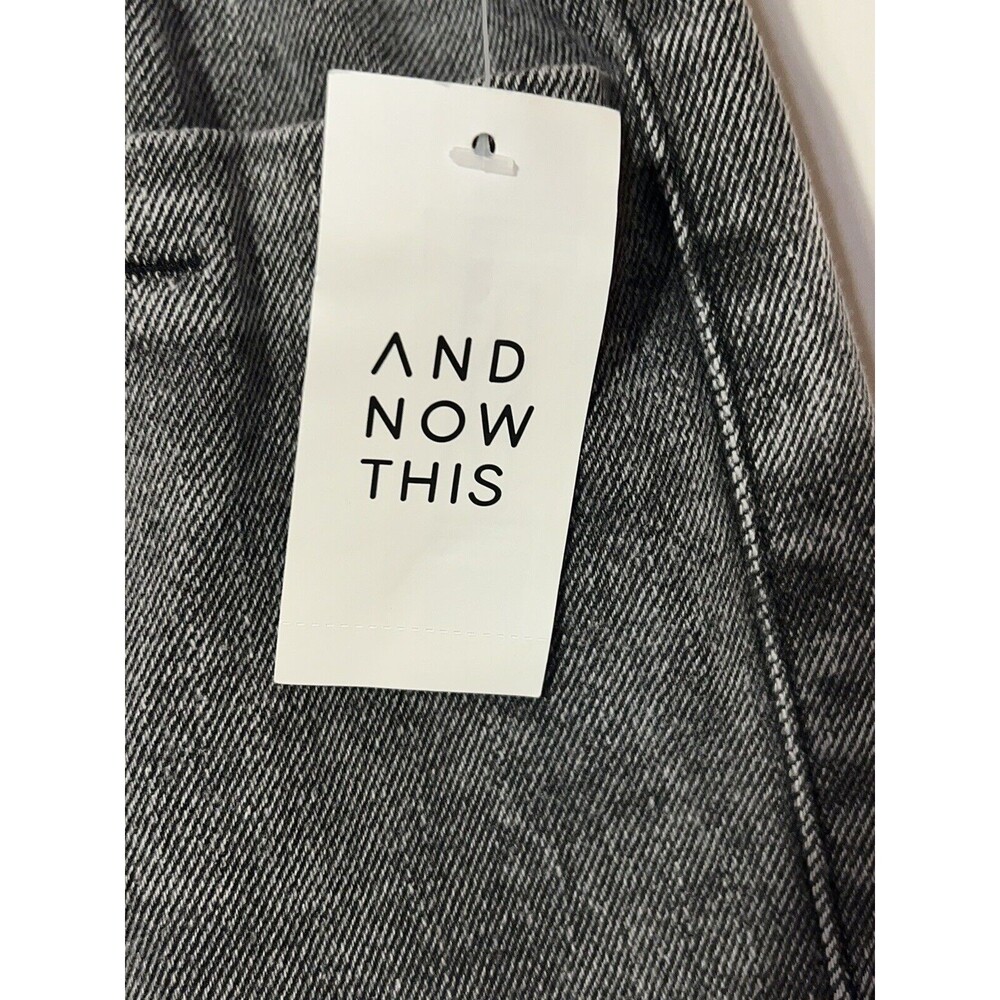 And Now This Women's High Rise Paperbag-Waist Denim Shorts -Stewie - Size 30 NWT - Picture 2 of 8